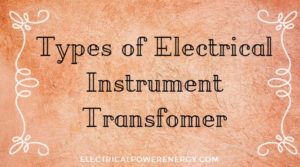 Electrical Instrument Transfomer